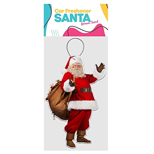 Christmas Santa Car Air Freshener Fresh Lemon Scents