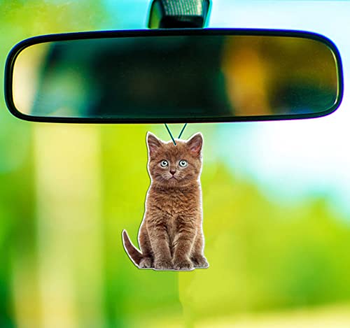 Kitten Car Air Freshener Fresh Lemon Scents