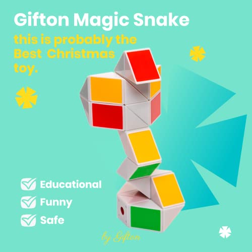 Magic Snake Ruler Cube 3D Twist Brain Teasers