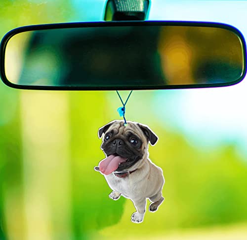Pug Dog Car Air Freshener (1 Pack)
