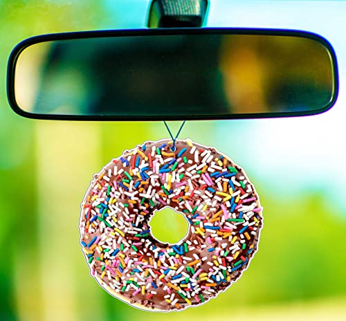 Donut Car Air Freshener Lemon Scent