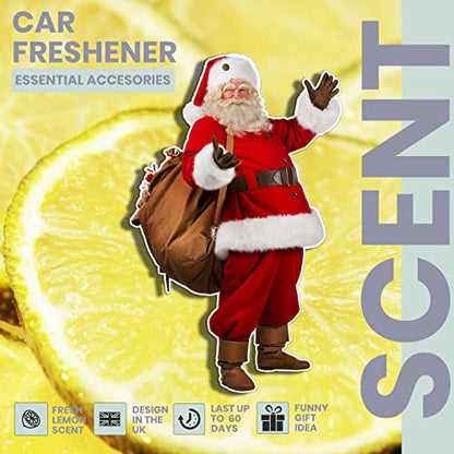 Christmas Santa Car Air Freshener Fresh Lemon Scents