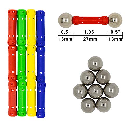 Magnetic Building Sticks Blocks STEM Toy Set 30pc