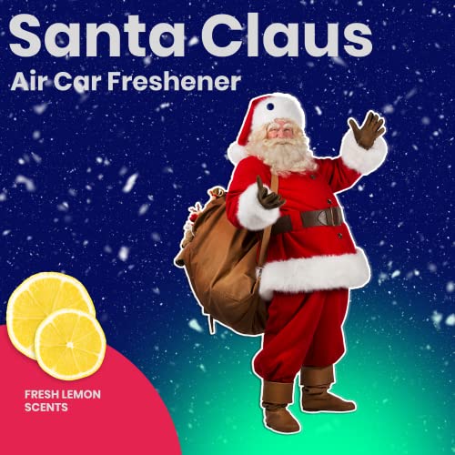 Christmas Santa Car Air Freshener Fresh Lemon Scents