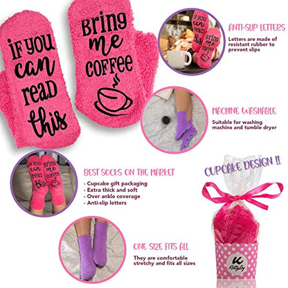Luxury Bed Socks for Women - Bring Me Coffee
