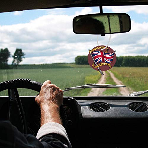 Union Jack Flag Car Accessories Air Freshener Lavender Scent