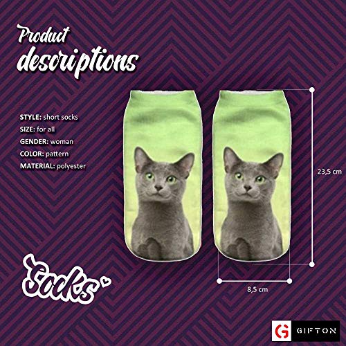 Socks For Women With Cat Printed