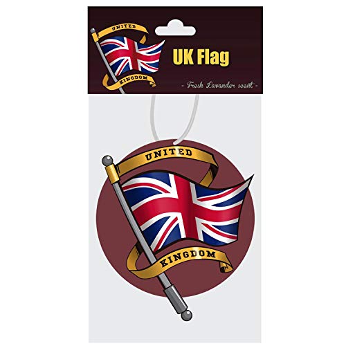 Union Jack Flag Car Accessories Air Freshener Lavender Scent