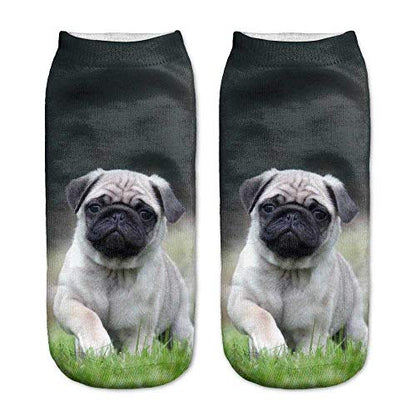 PUG DOG Ankle Socks