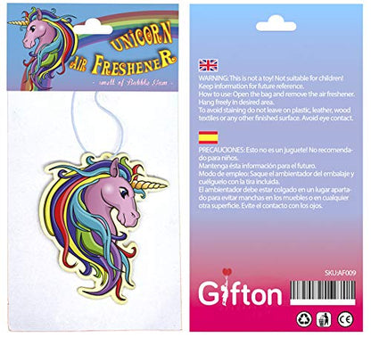 Unicorn Car Air Freshener Bubble Gum Scent