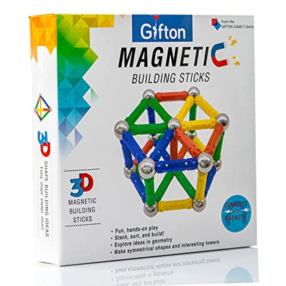 Magnetic Building Sticks Blocks STEM Toy Set 30pc