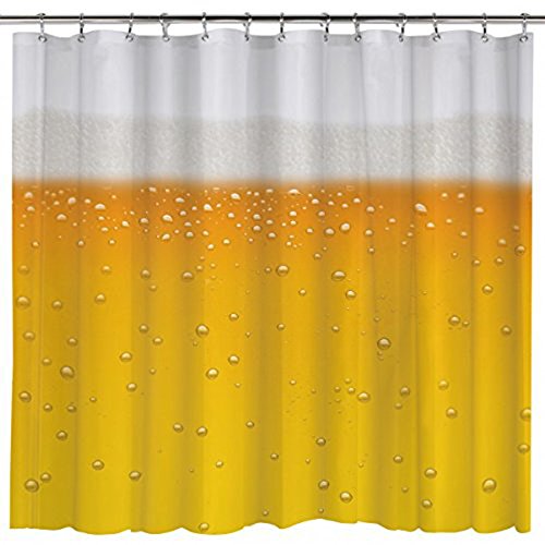 Shower Curtain Beer Beer O'Clock Black